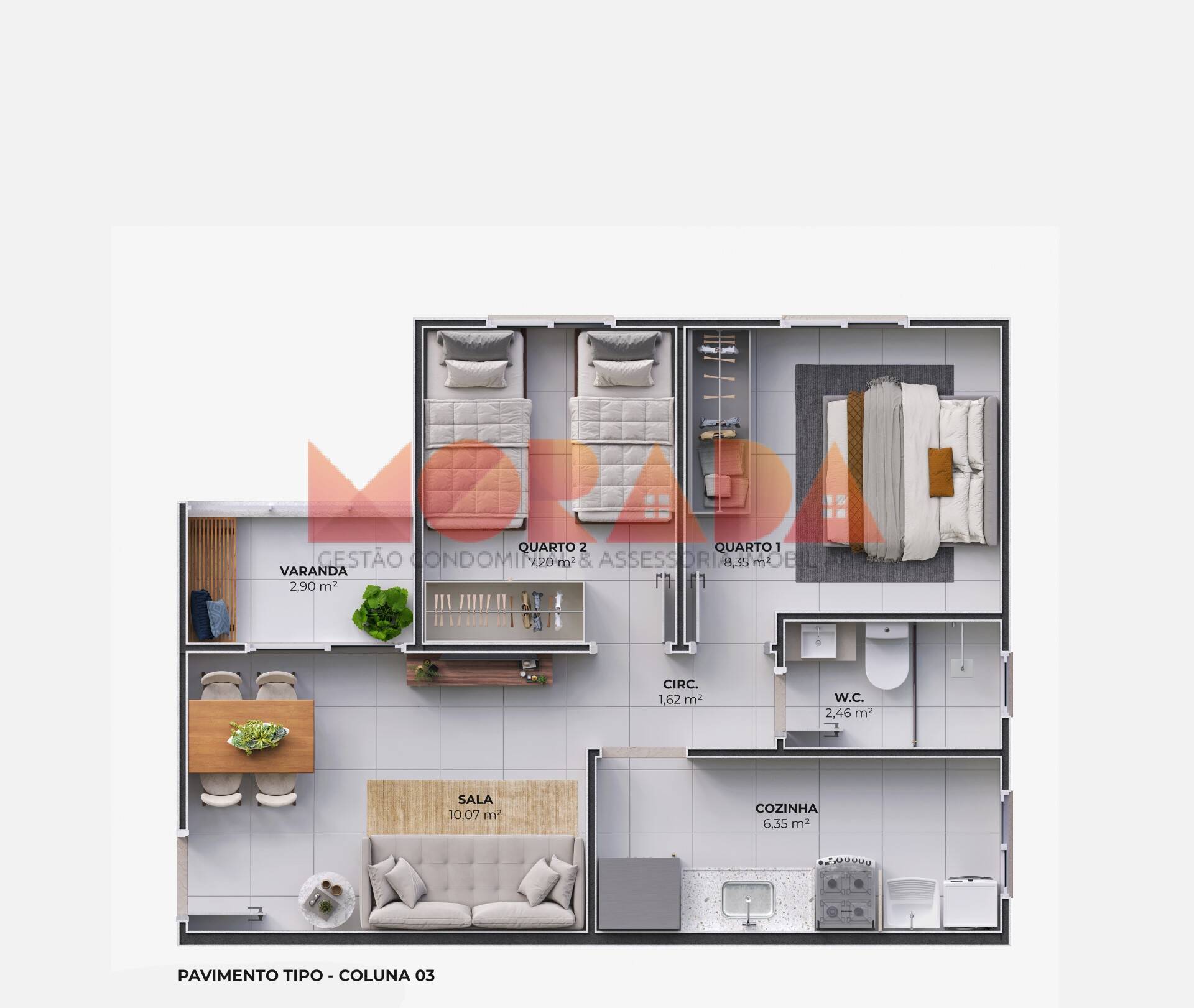 Apartamento à venda com 2 quartos, 43m² - Foto 21